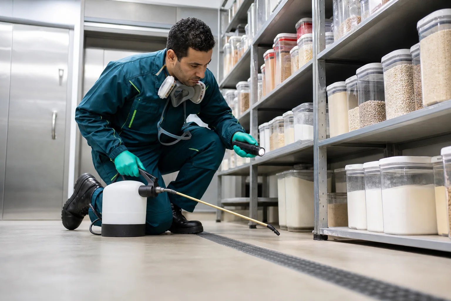 Food storage pest-control inspection
